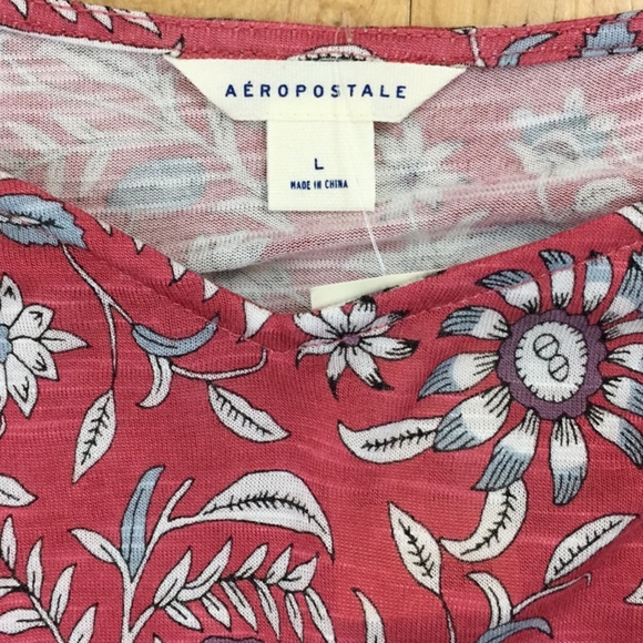 SOLD Aeropostale Cold Shoulder Floral Top - Picture 6 of 7